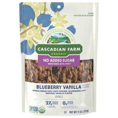 Cascadian Farm Granola Organic Blueberry Vanilla Og2 4/11 OZ [UNFI #2941763] [ebt]