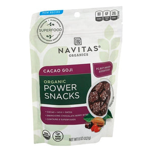Navitas Organics Power Snacks Organic Cacao Goji Og2 12/8 OZ [UNFI #1274240] [ebt]