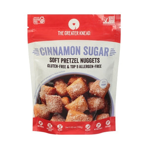 The Greater Knead Soft Pretzel Nuggets Cinnamon Sugar 4/5.93 OZ [UNFI #2827616] [ebt]