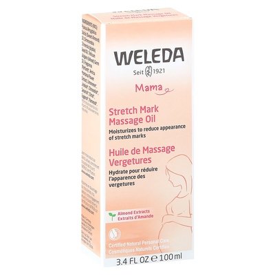 Weleda Stretch Mark Massage Oil W/Pump 1/3.4 OZ [UNFI-CARLISLE #777615] T