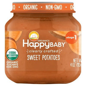 Happy Baby Sweet Potatoes Organics Stage 1 Og2 6/4 OZ [UNFI #2473692] [ebt]