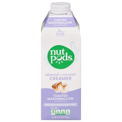 Nutpods Creamer Unsweetened & Dairy Free Toasted Marshmallow Almond + Coconut 6/25.4 OZ [UNFI #2784445] [ebt] T