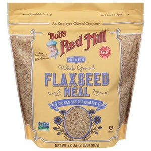 Bobs Red Mill Flaxseed Meal Premium Whole Ground 4/32 OZ [UNFI #2153179] [ebt]