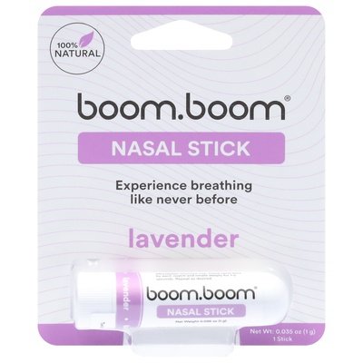Boomboom Nasal Stick Lavender 6CT [UNFI-CARLISLE #3027075] T