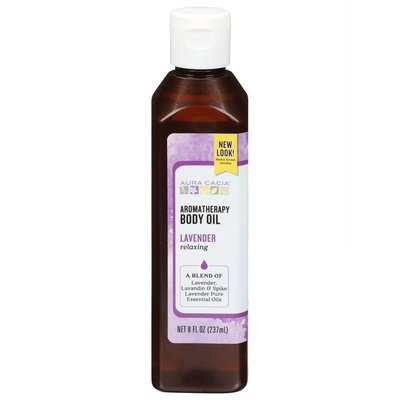 Aura Cacia Body Oil Aromatherapy Lavender Relaxing 1/8 OZ [UNFI-CARLISLE #611889] T