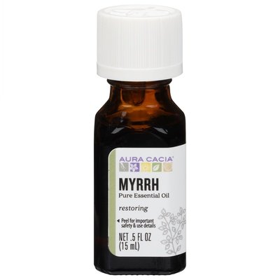 Aura Cacia Pure Essential Oil Myrrh Restoring 1/.5 OZ [UNFI-CARLISLE #714089] T