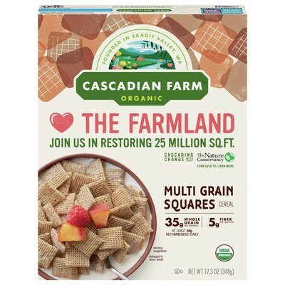 Cascadian Farm Cereal Organic Multi Grain Squares Og2 10/12.3 OZ [UNFI #1236124] [ebt]