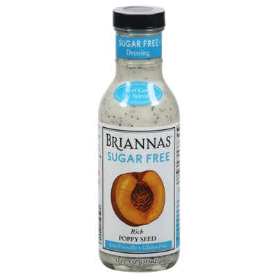 Briannas Dressing Sugar Free Rich Poppy Seed 6/12 oz [UNFI #2935112 ] [ebt]