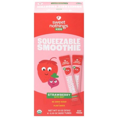 Sweet Nothings Squeezable Smoothies Strawberry With Beet Og2 4/6/2 OZ [UNFI #2823250] [ebt]