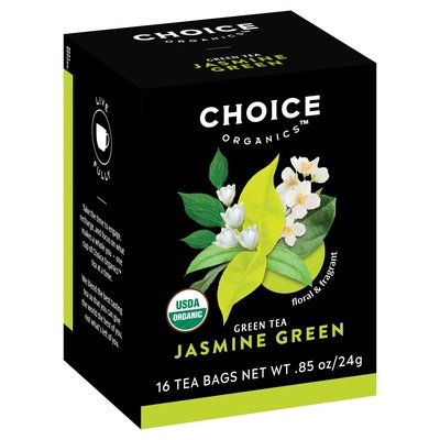 Choice Organics Green Tea Jasmine Green Bags Og2 6/16 BAG [UNFI #848887] [ebt]