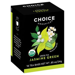 Choice Organics Green Tea Jasmine Green Bags Og2 6/16 BAG [UNFI #848887] [ebt]