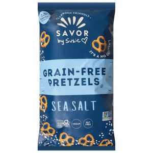 Savor By Suzie Pretzels Grain-Free Sea Salt 12/6.5 OZ [UNFI #2867687] [ebt]