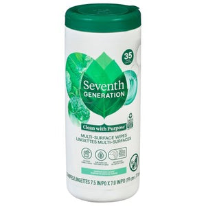 Seventh Generation Multi-Surface Wipes Garden Mint Scent 12/35 CT [UNFI #2876316] T
