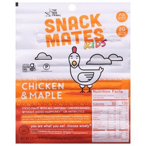 The New Primal Meat Snack Chicken & Maple 8/2.5 OZ [UNFI-CARLISLE #2299436] [ebt]