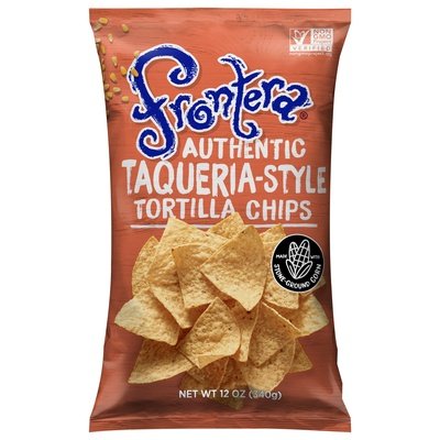 Frontera Tortilla Chips Authentic Taqueria-Style 12/12 OZ [UNFI #961250] [ebt]