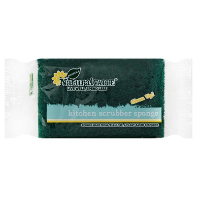 Natural Value Sponge Kitchen Scrubber 24CT [UNFI #990895] T