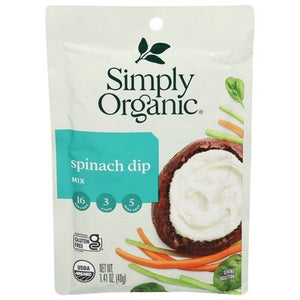 Simply Organic Dip Mix Spinach Og2 12/1.41 OZ [UNFI #510628] [ebt]