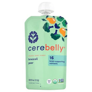 Cerebelly Baby Puree Organic Broccoli Pear Og2 6/4 OZ [UNFI-CARLISLE #2529329] [ebt]