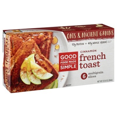 Good Food Made Simple French Toast Cinnamon Oats & Ancient Grains 8/13.56 OZ [UNFI #2713717] [ebt]