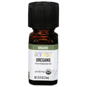 Aura Cacia Pure Essential Oil Organic Purifying Oregano Og2 1/.25 OZ [UNFI-CARLISLE #324996] T