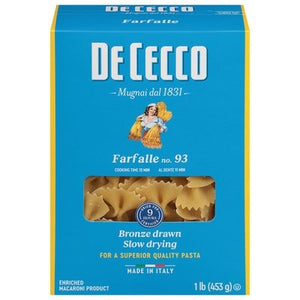 Dececco Farfalle No. 93 12/16 OZ [UNFI #1852292] [ebt]