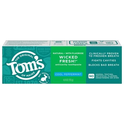Toms Of Maine Anticavity Toothpaste Cool Peppermint 6/4 OZ [UNFI-CARLISLE #3027240] T