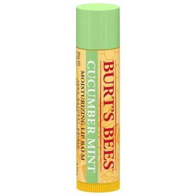 Burts Bees Lip Balm Moisturizing Cucumber Mint 12/0.15 OZ [UNFI-CARLISLE #2369098] T