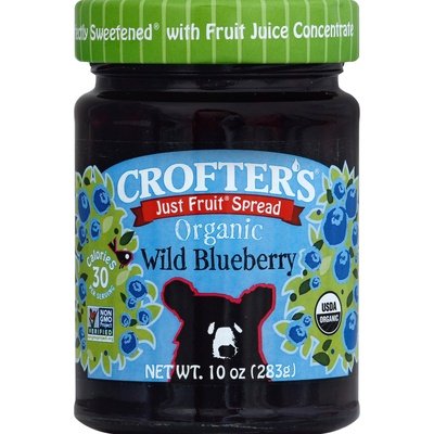 Crofters Fruit Spread Organic Wild Blueberry Og2 6/10 OZ [UNFI #683144] [ebt]