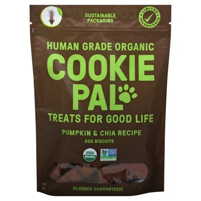 Cookie Pal Dog Biscuits Human Grade Organic Pumpkin & Chia Recipe Og2 4/10 OZ [UNFI #2904258]