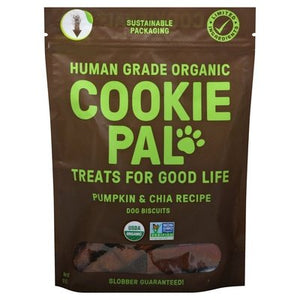 Cookie Pal Dog Biscuits Human Grade Organic Pumpkin & Chia Recipe Og2 4/10 OZ [UNFI #2904258]