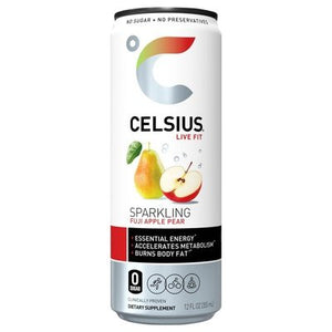Celsius Energy Drink Fuji Apple Pear Sparkling 12/12 OZ [UNFI #2484731]
