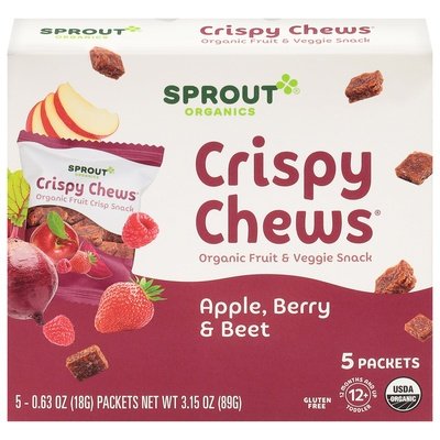 Sprout Fruit & Veggie Snack Organic Apple Berry & Beet Og2 10/3.15 OZ [UNFI #2219350] [ebt]