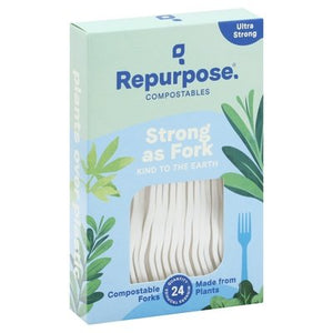 Repurpose Forks Ultra Strong Compostables 20/24 CT [UNFI #2067551] T