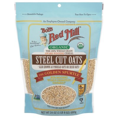 Bobs Red Mill Oats Steel Cut Organic Og2 4/24 OZ [UNFI #2276202] [ebt]