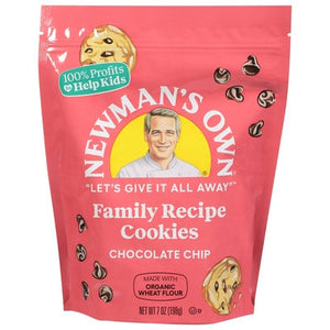 Newmans Own Cookies Family Recipe Chocolate Chip Og3 6/7 OZ [UNFI #426387] [ebt]