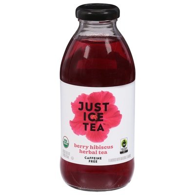 Just Ice Tea Herbal Tea Caffeine Free Berry Hibiscus Og2 12/16 OZ [UNFI #2894467] [ebt]
