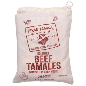 Texas Tamale Co Beef Tamales Gourmet 8/12 CT [UNFI #1677525] [ebt]