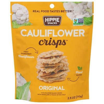 Hippie Snacks Cauliflower Crisps Original 8/2.5 OZ [UNFI #2481133] [ebt]