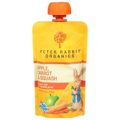 Peter Rabbit Organics Fruit & Vegetable Puree Organic Apple Carrot & Squash Og2 10/4.4 OZ [UNFI #750208] [ebt]