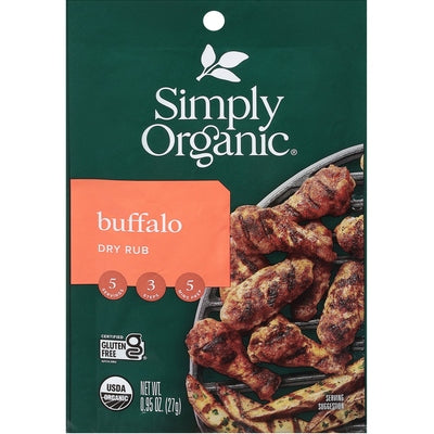 Simply Organic Dry Rub Buffalo Og2 12/.95 oz [UNFI #2947224 ] [ebt]