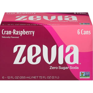 Zevia Cranberry Raspberry 4/6/12 OZ [UNFI #3020443] [ebt] T