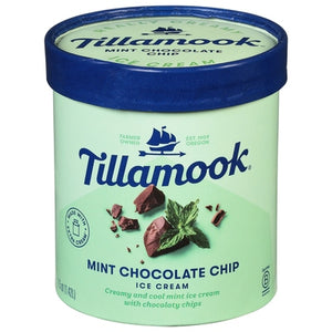 Tillamook Ice Cream Mint Chocolate Chip 6/1.5 QT [UNFI #2685774 ] [ebt]