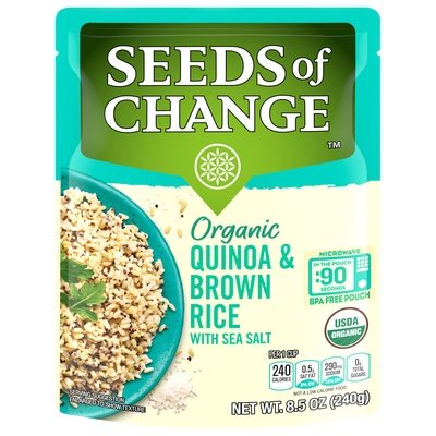 Seeds Of Change Quinoa & Brown Rice Organic With Sea Salt Og2 12/8.5 OZ [UNFI #2881134] [ebt]