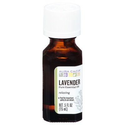 Aura Cacia Essential Oil Pure Lavender Relaxing 1/.5 OZ [UNFI-CARLISLE #445122] T