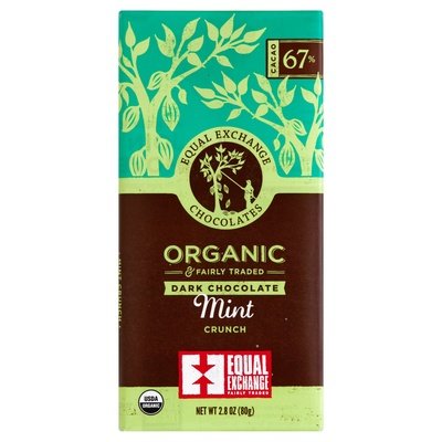 Equal Exchange Dark Chocolate Organic Mint Crunch Og2 12/2.8 OZ [UNFI-CARLISLE #1814672] [ebt]