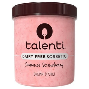 Talenti Gelato E Sorbetto Sorbetto Dairy-Free Summer Strawberry 8/16 OZ [UNFI #3054582] [ebt]