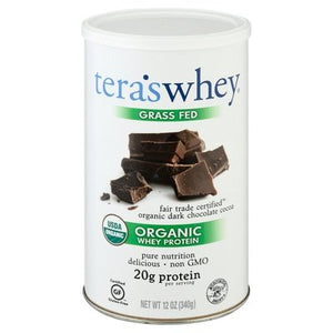 Simply Teras Whey Protein Organic Dark Chocolate Cocoa Grass Fed Og2 1/12 OZ [UNFI-CARLISLE #337592]