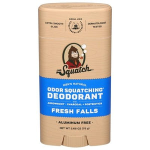Dr Squatch Deodorant Natural Fresh Falls Mens 1/2.65 OZ [UNFI-CARLISLE #3038767] T