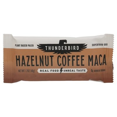 Thunderbird Superfood Bar Hazelnut Coffee Maca 12/1.7 OZ [UNFI-CARLISLE #2690907] [ebt]