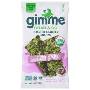 Gimme Seaweed Snacks Roasted Teriyaki Grab & Go Portable Slim Pack Og2 30/.14 OZ [UNFI #2945624] [ebt]